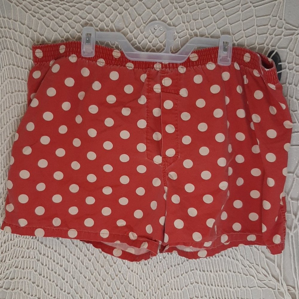 XL Abercrombie Red Polka Dot PJ Shorts